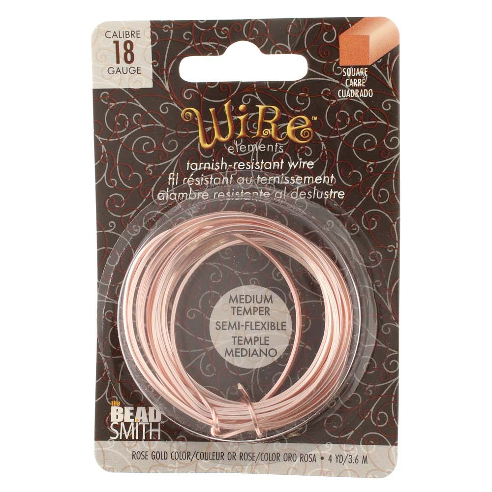 Wire Elements, Tarnish Resistant Silver Color Copper Wire, 18 Gauge 10  Yards (9.1 Meters) 